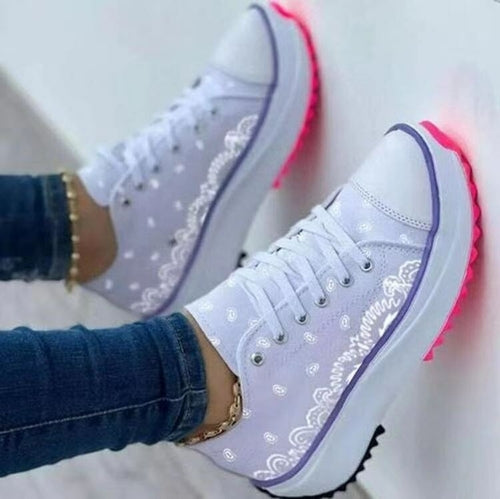 Pattern Canvas Women Sneakers Casual Sport Shoes - Firebrands