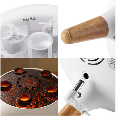 Dynamic Jellyfish Air Humidifier – 250ml Ultrasonic Diffuser with Remote & 7-Color LED Lights close-up views of design features.