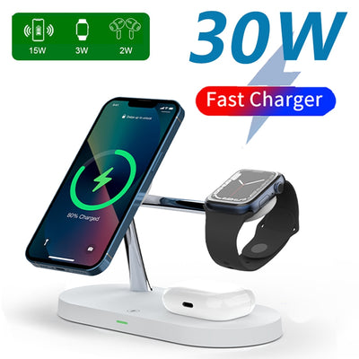 3-in-1 Wireless Magsafe Charger Stand - Firebrands