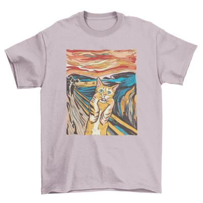 The Scream parody cat t-shirt - Firebrands