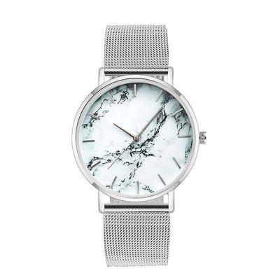 Fashion Rose Gold Mesh Band Creative Marble Female Wrist Watch Luxury Women Quartz Watches Gifts Relogio Feminino Drop Shipping - Firebrands