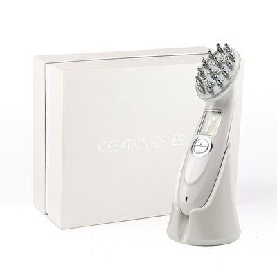 Electric Laser Hair Growth Comb Infrared EMS RF Vibration Massager Microcurrent Hair Care Hair Loss Treatment Hair Regrowth - Firebrands