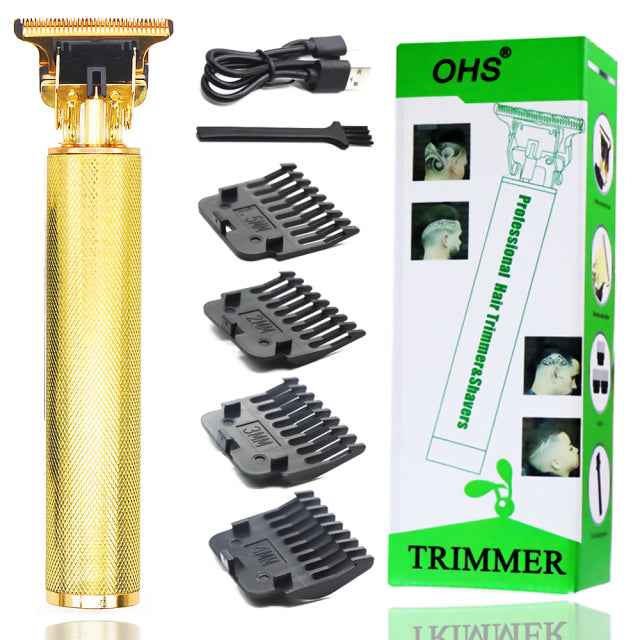 USB Vintage Hair Trimmer for Stylish Grooming with USB Rechargeable Feature