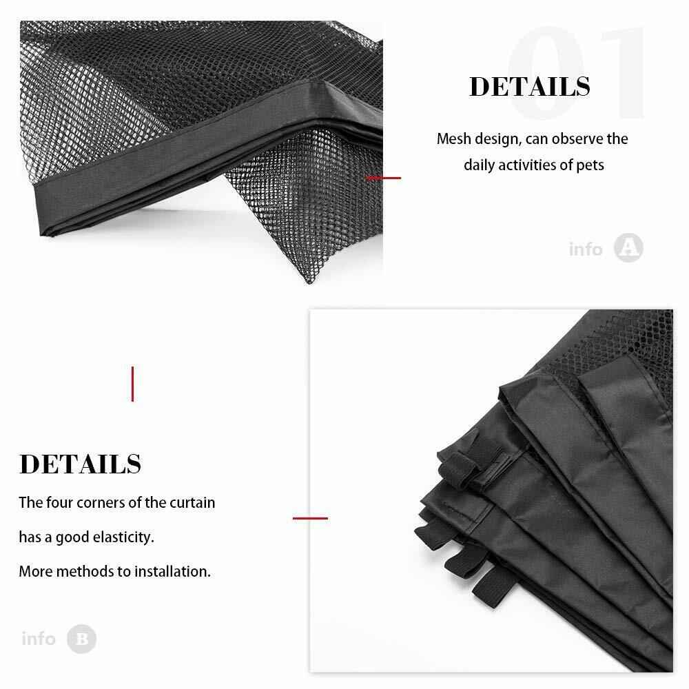 Black Foldable Protection Pet Safety Gate - Essential Black Pet Safety Gate for Your Home