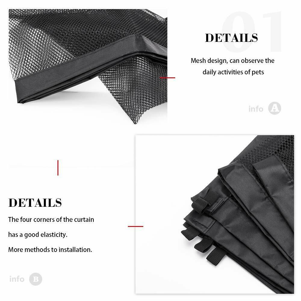 Black Foldable Protection Pet Safety Gate - Firebrands
