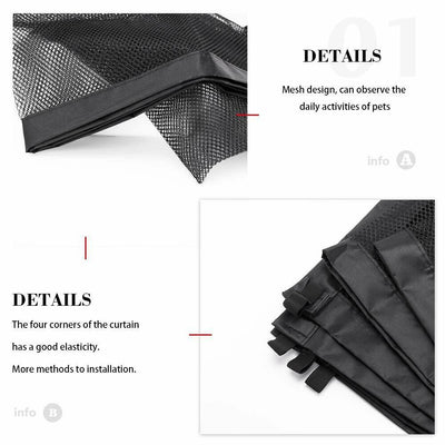 Black Foldable Protection Pet Safety Gate - Firebrands