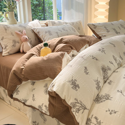 Ensemble de quatre pièces en coton filé nuage de classe A