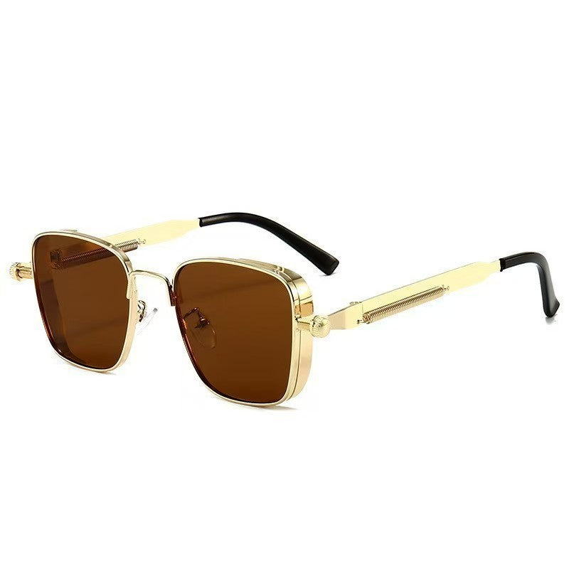 Men's Box Metal Retro UV Sun Glasses