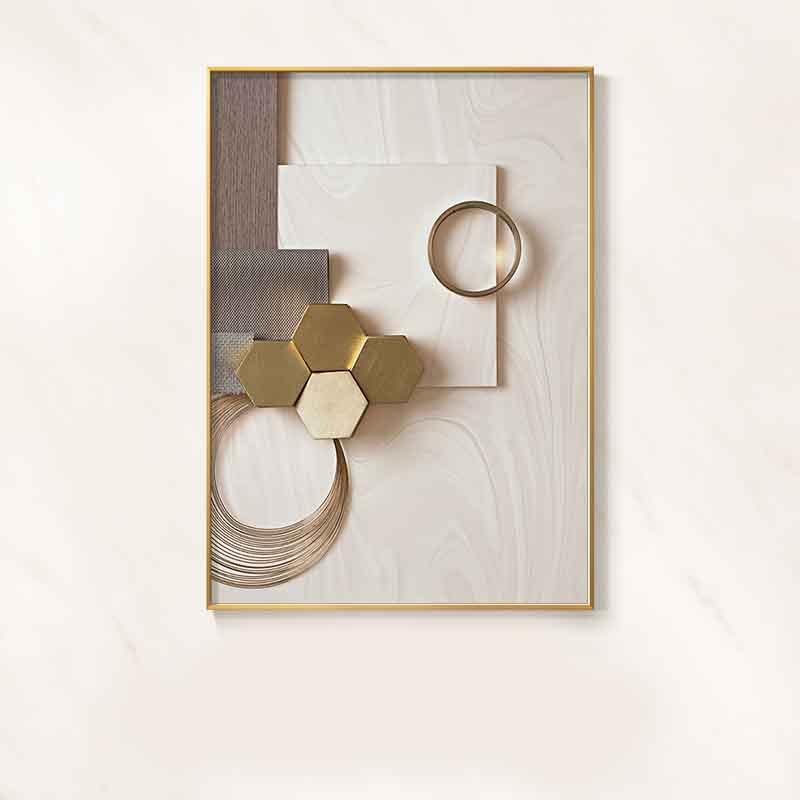 Tableau sur toile géométrique simple pour la maison