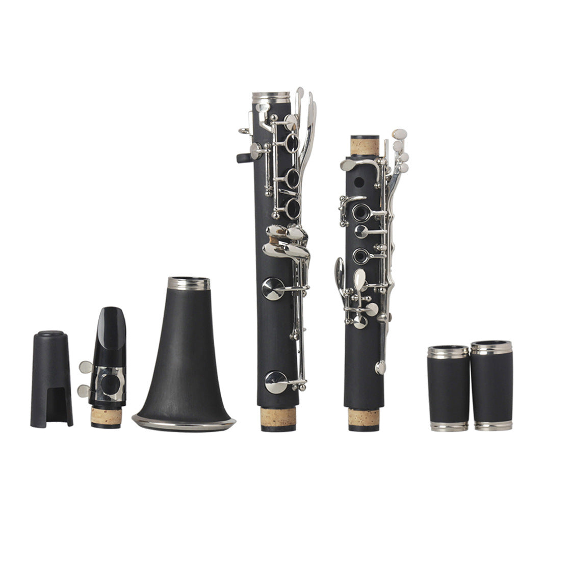 Clarinet Bakelite Nickel Plated Clarinet 17 Key Beginner Grade Test Playing Instrument