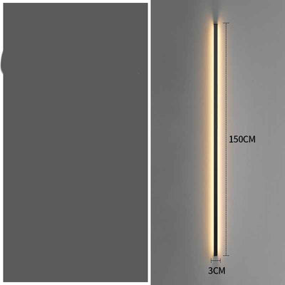 Simple Modern Minimalist Long Strip Living Room Grille Wall Lamp