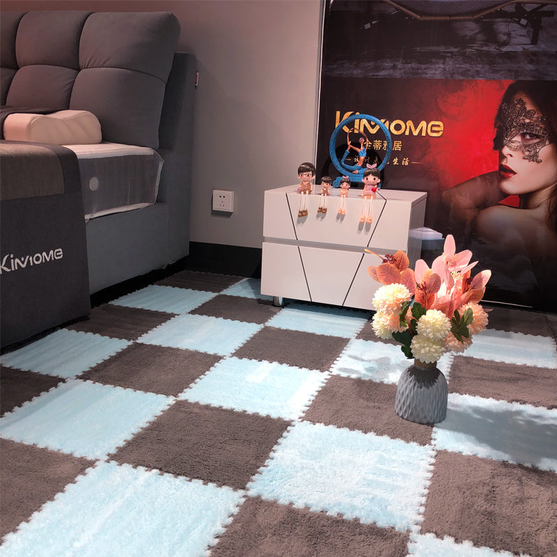 Tapis de sol cubiques pour grande surface à côté du lit