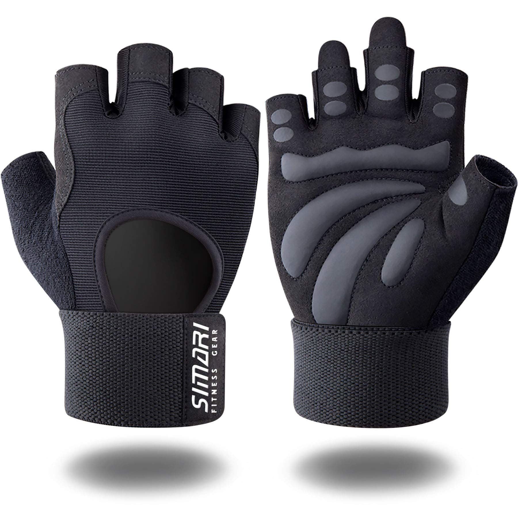 Men's Simplicity All-Match Sports Fitness Short Finger Gloves