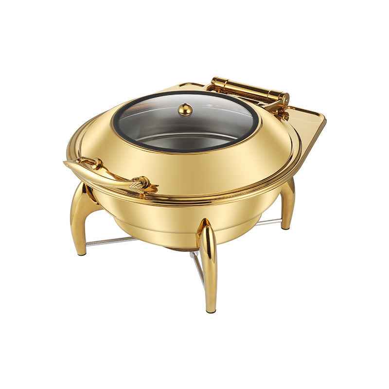 Hotel Restaurant Bufei Golden Stainless Steel Buffet Stove