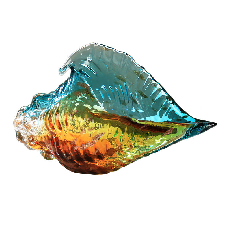 Light Luxury Colored Glaze Colorful Conch Decoration Decorations