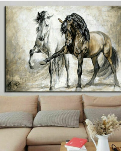 Horse Abstract Canvas Wall Art Painting Picture Home Hanging