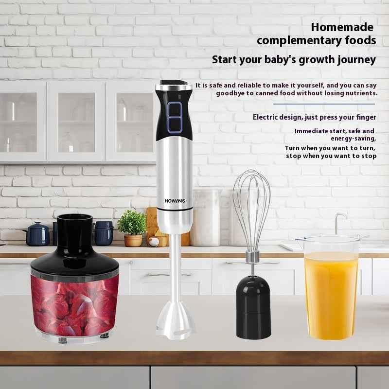Household Hand Blender Multi-function Handheld Electric Blender