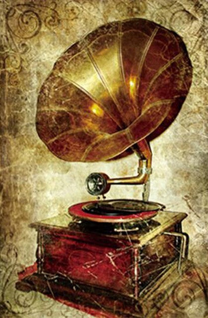 Tableau sur toile vintage antique