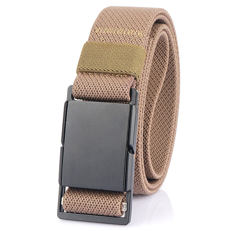 Ceinture décontractée à boucle magnétique en métal, assortie à tous les jeans
