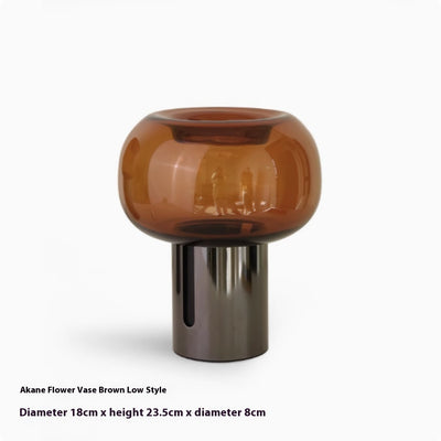 Glass Vase Living Room Dining Room Flower Arrangement Ornament