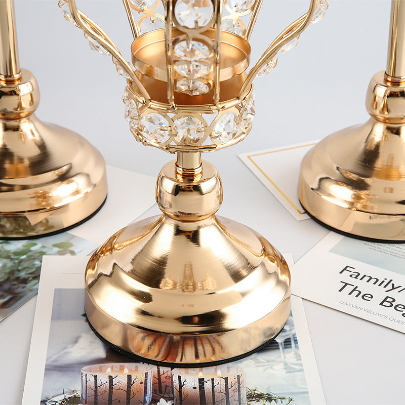 European Style Crown Candle Holder Decoration Home