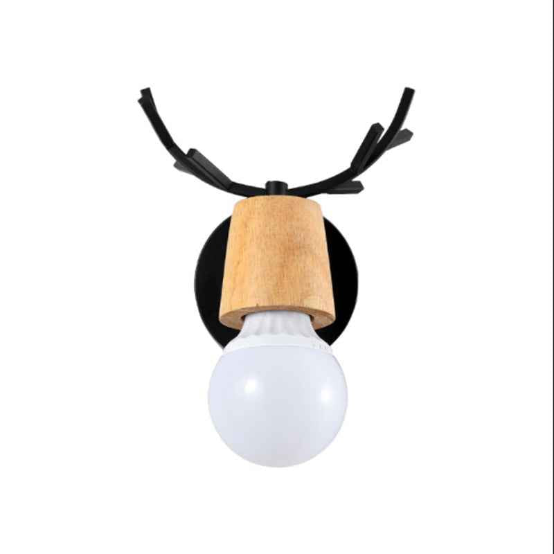 Nordic Modern Antlers Wall Lamp Creative Macaron Aisle Corridor
