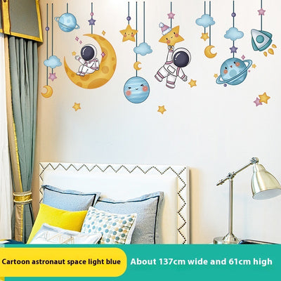 Autocolantes decorativos de parede com astronautas
