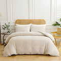European And American Supplies Cut Flower Tufted Plain Quilt Set