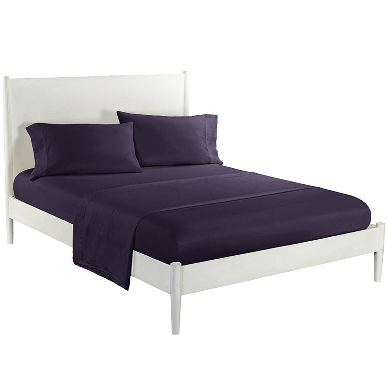 Conjunto de cama de quatro peças com faixa de inserção para têxteis-lar