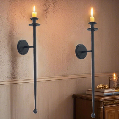 Household Fashion Retro Wall-mounted Iron Candle Holder