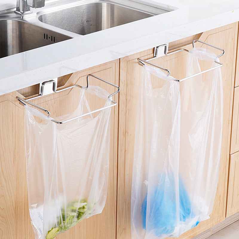 Multi-functional Kitchen Stainless Steel Garbage Bag Storage Rack