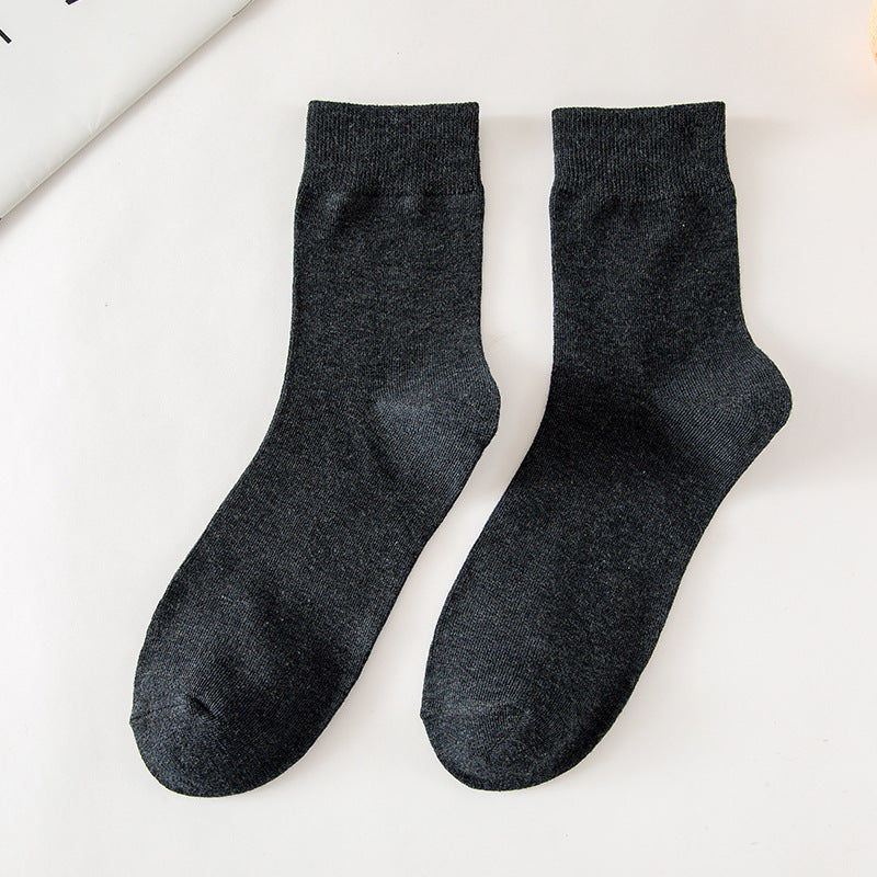 Meias de cano alto para o outono e inverno em cores sólidas