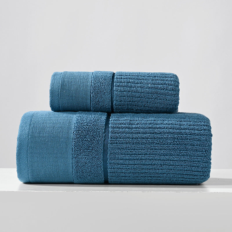 Ensemble de trois serviettes en pur coton avec serviette de bain pour les mains