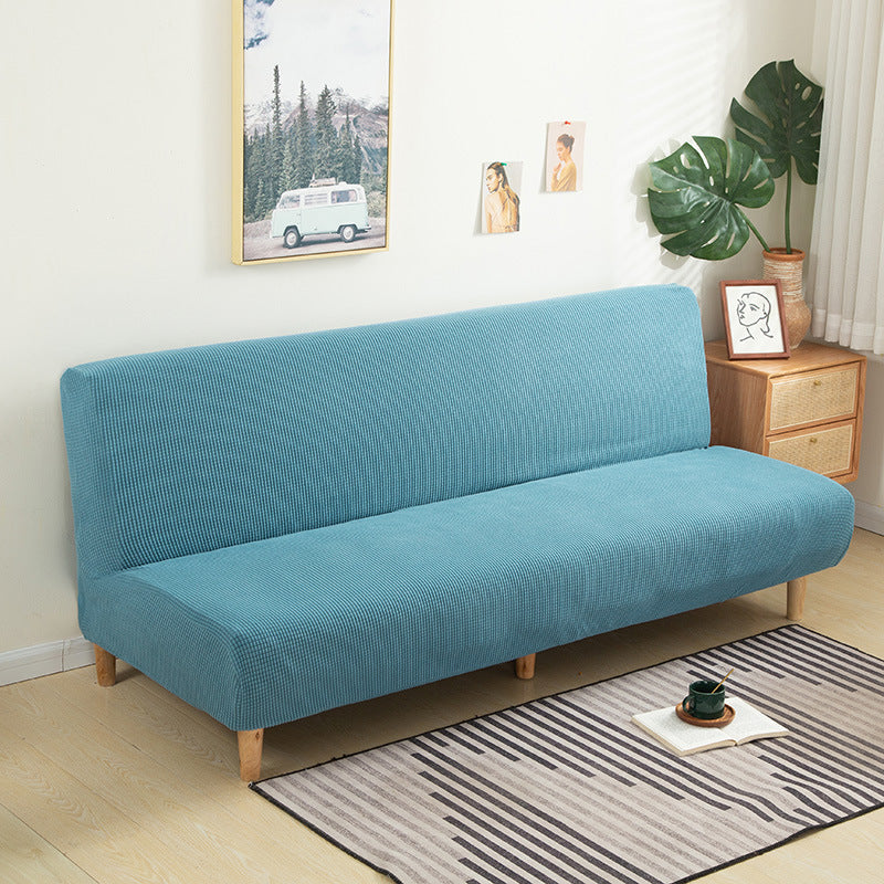 Housse de matelas universelle en velours de maïs uni pour canapé-lit