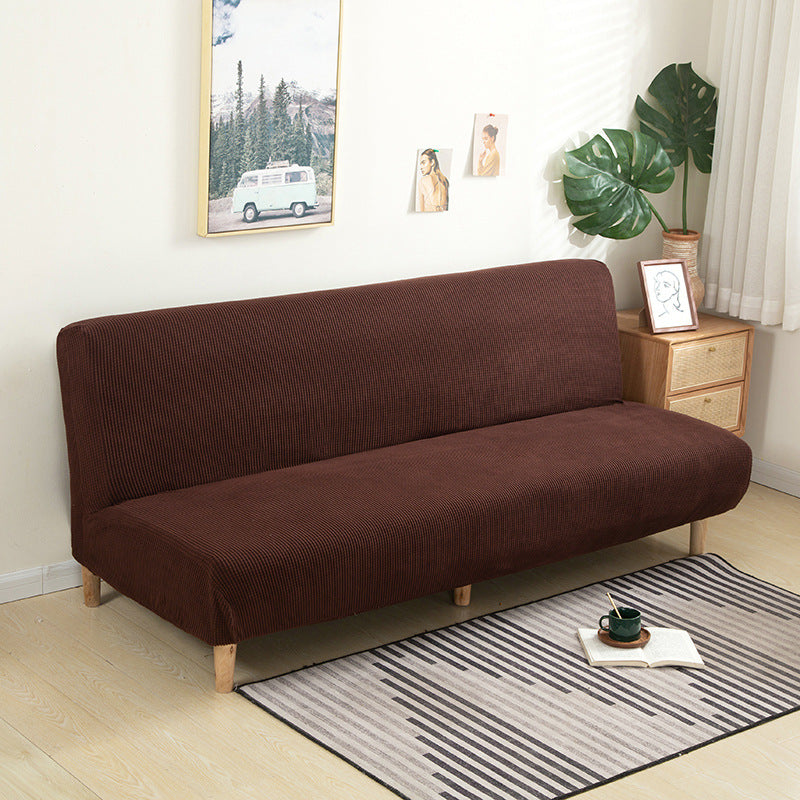Housse de matelas universelle en velours de maïs uni pour canapé-lit
