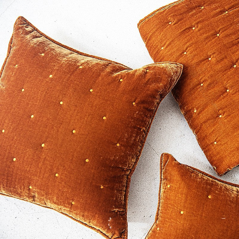 Housse de coussin décoratif rétro en brocart de haute qualité, coussin lombaire, coussin de dos