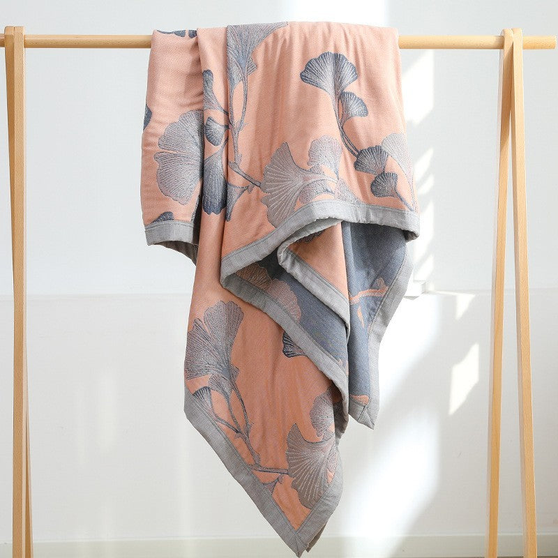 Edredão de gaze de algodão com oito camadas, capa de algodão para ar condicionado, cobertor