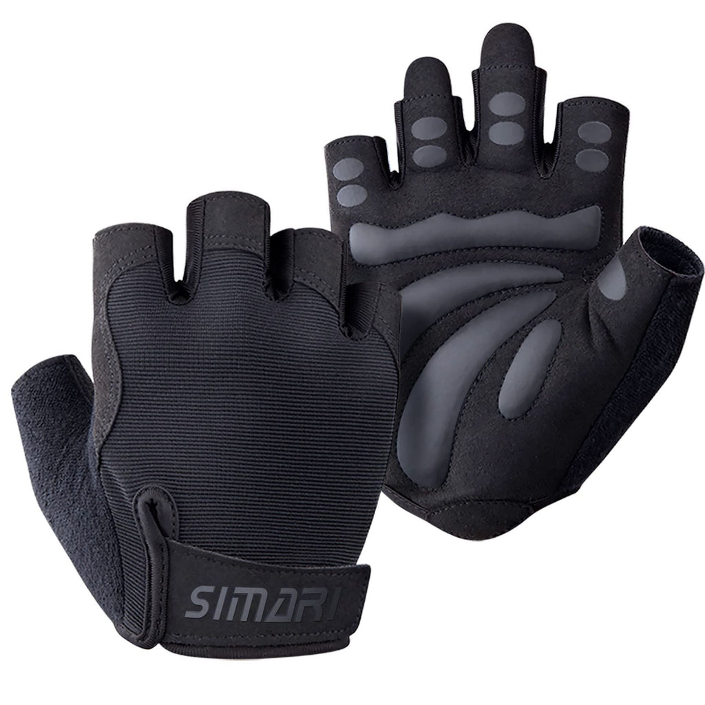 Men's Simplicity All-Match Sports Fitness Short Finger Gloves