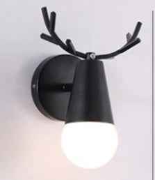 Nordic Modern Antlers Wall Lamp Creative Macaron Aisle Corridor