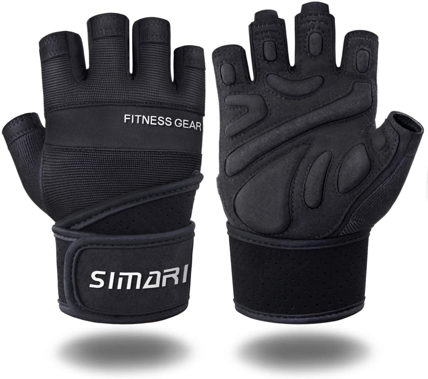 Men's Simplicity All-Match Sports Fitness Short Finger Gloves
