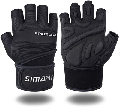 Men's Simplicity All-Match Sports Fitness Short Finger Gloves