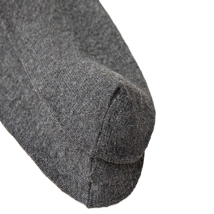 Chaussettes doublées en laine à lignes pointillées plates