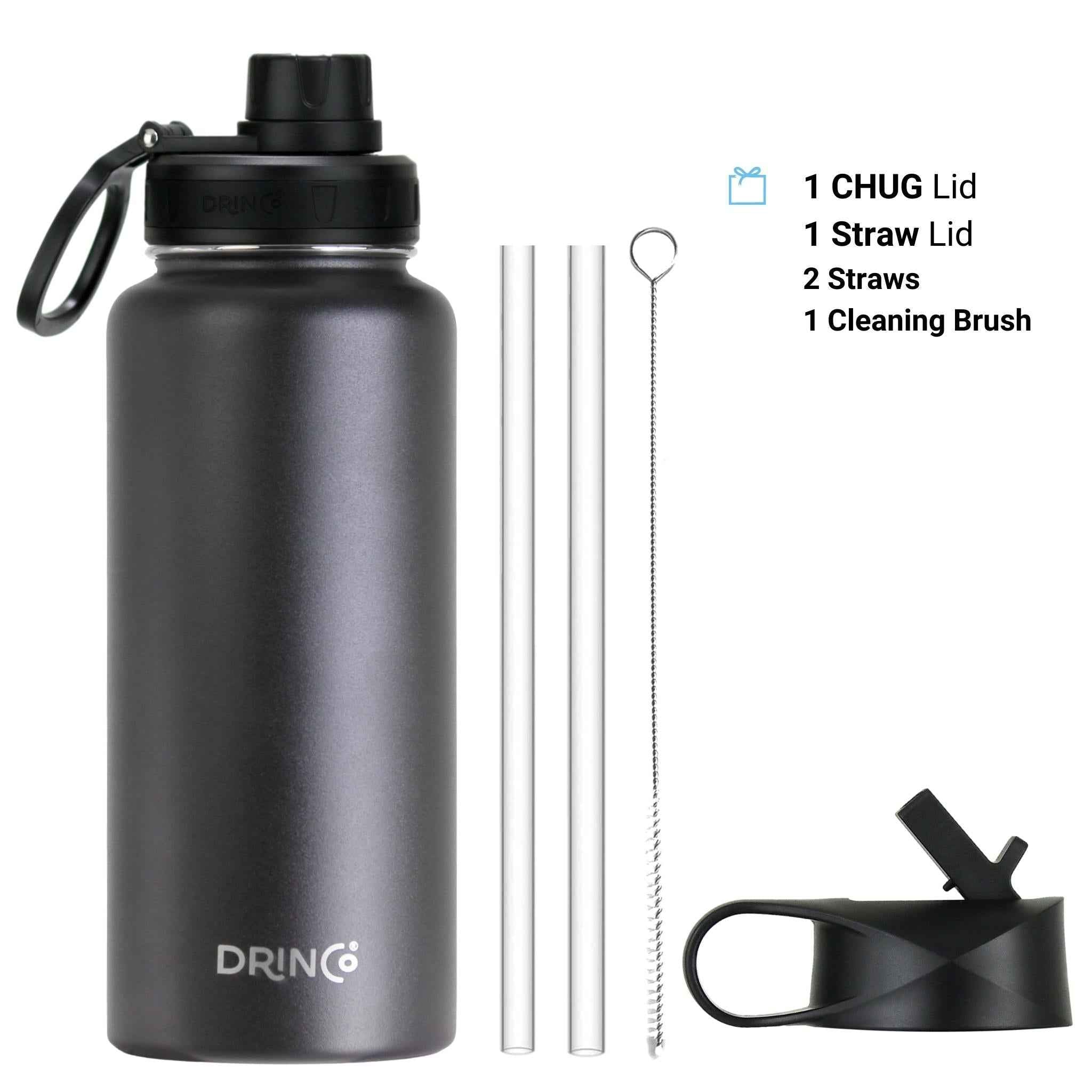 Stainless Steel Water Bottle - Black