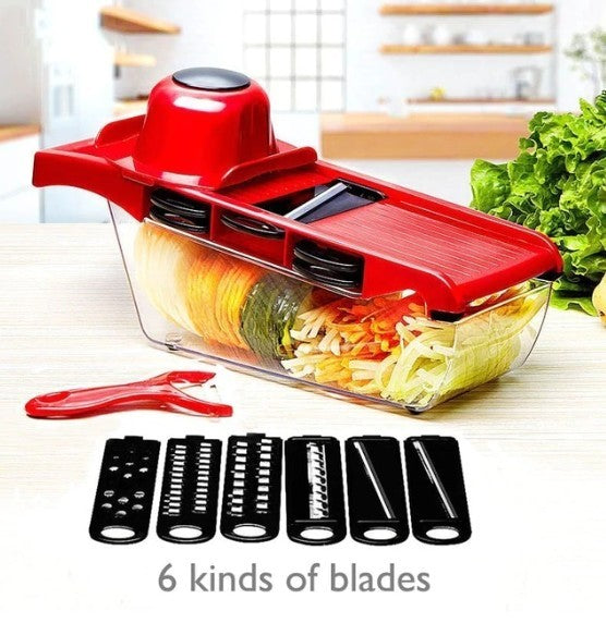 Stainless Steel 6 Blades Vegetable Slicer - Firebrands