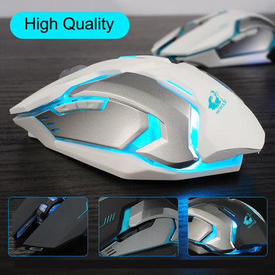 Ninja Dragon Stealth 7 Wireless Silent LED Gaming Mouse - Firebrands