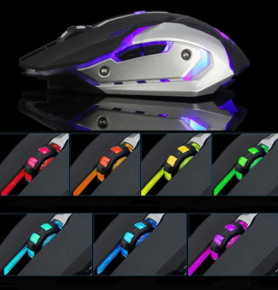 Ninja Dragon Stealth 7 Wireless Silent LED Gaming Mouse - Firebrands