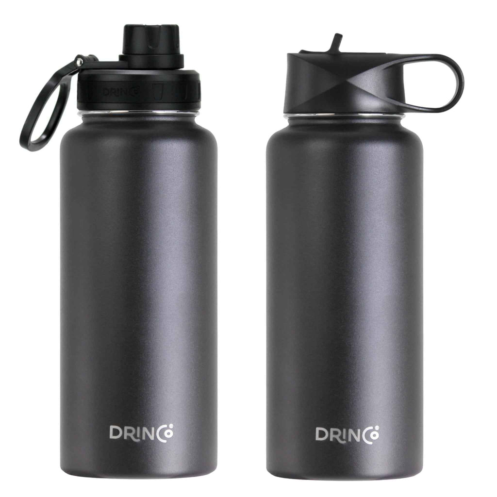 Stainless Steel Water Bottle - Black