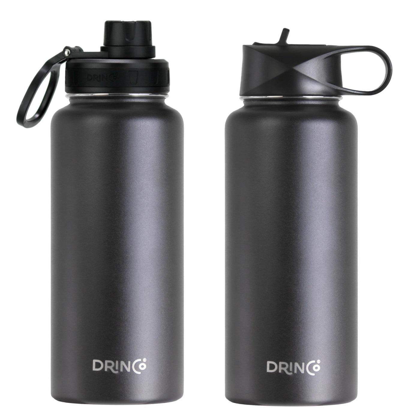 DRINCO® 32oz Stainless Steel Water Bottle - Black - Firebrands