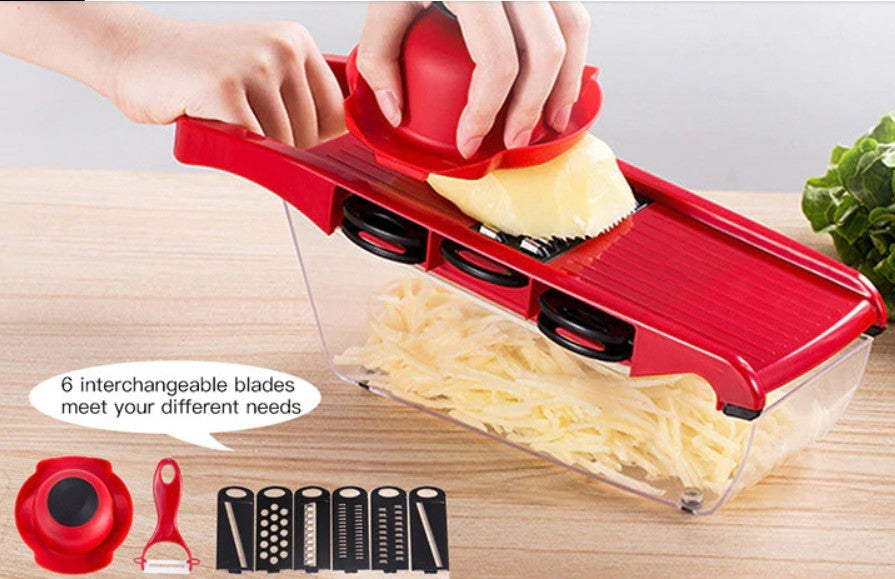 Stainless Steel 6 Blades Vegetable Slicer - Firebrands