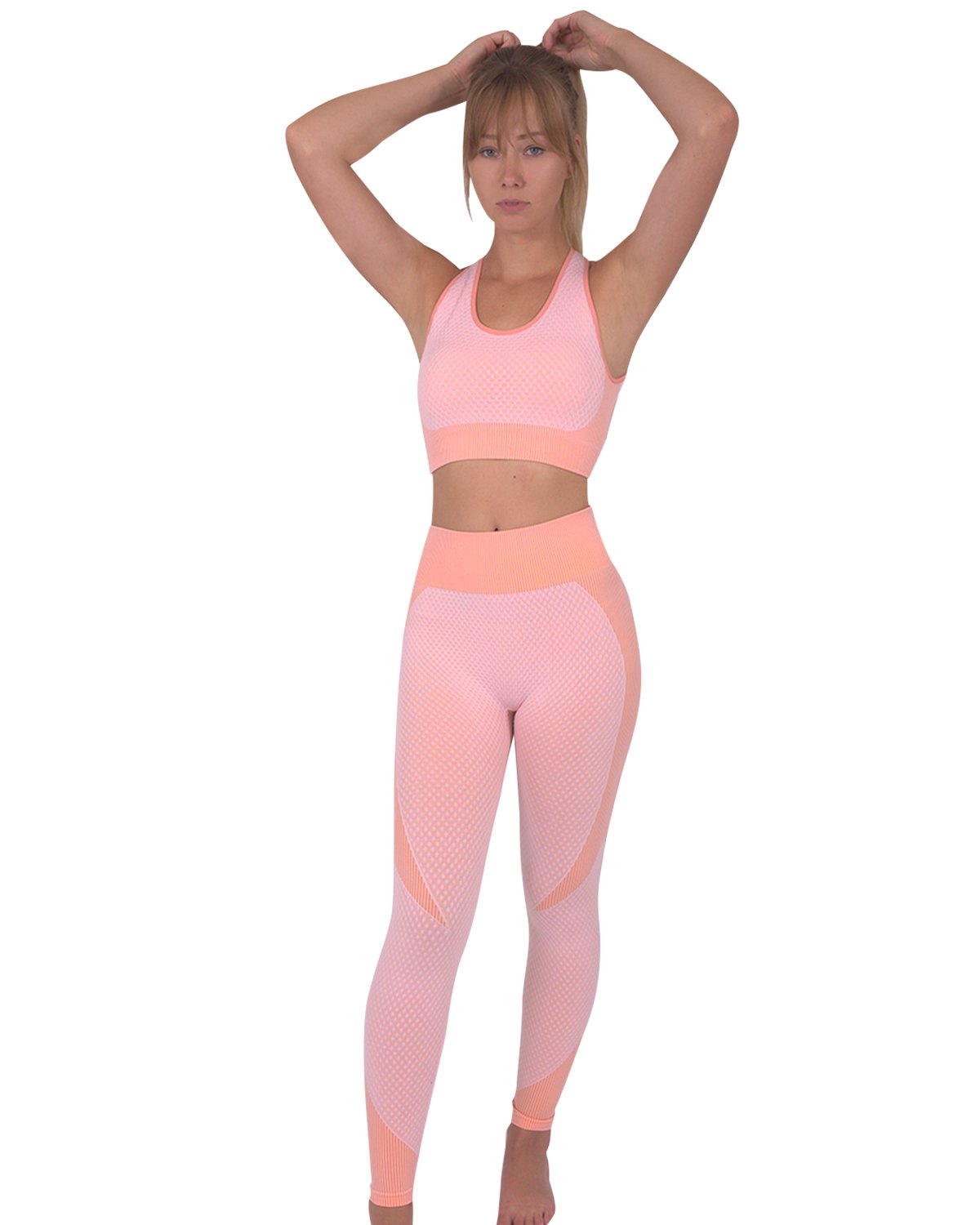 Trois Seamless Sports Bra - Pink - Firebrands